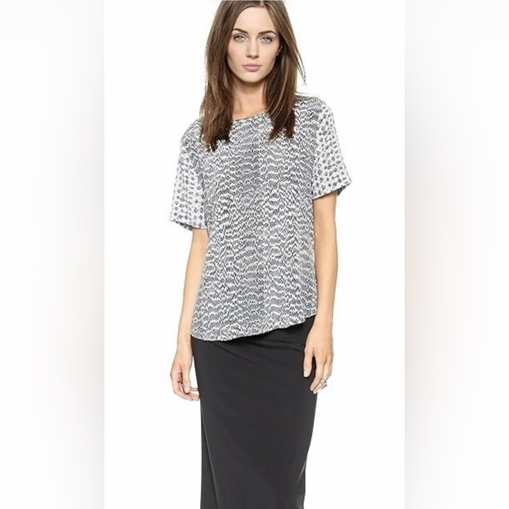 Equipment Monochrome Short Sleeve Top